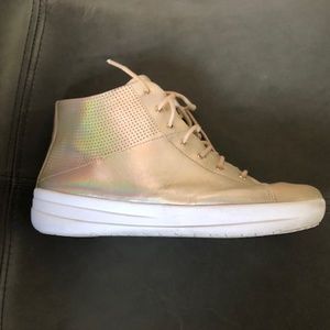 FITFLOP Fashion high top sneaker, soft gold